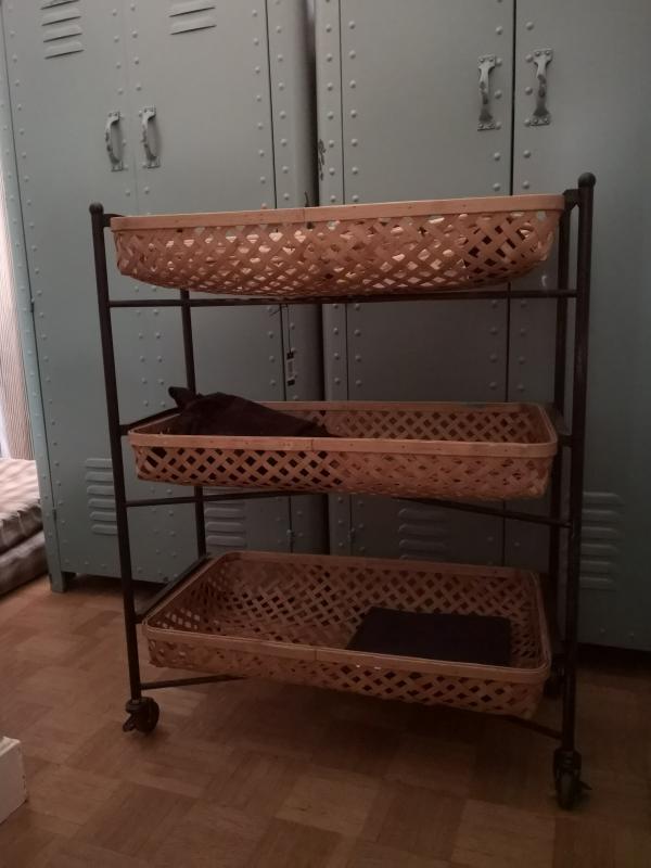 Desserte à Roulettes bien pratique, étroite donc passe partout.