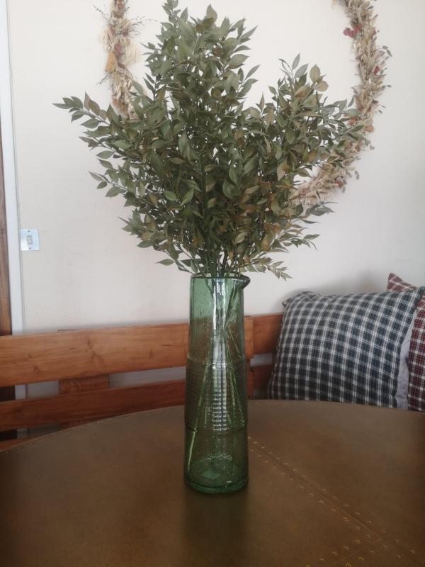 Pichet en verre fait main Greenie