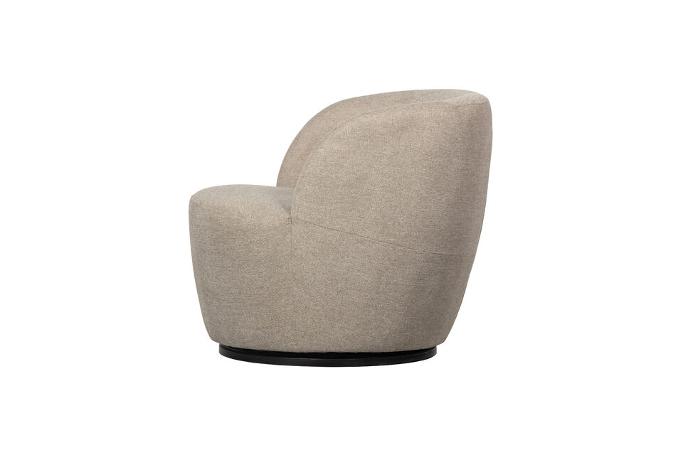 Ce fauteuil pivotant ideal est tapisse d\'un tissu en polyester dont le motif de tissage est