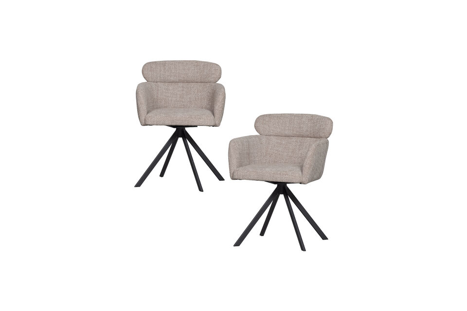 La chaise de salle a manger Fenne est un veritable accroche-regard qui s\'integre facilement dans
