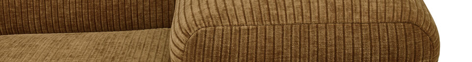 Material Details 1-Seater Element Arm Right Rib Fabric Honey Yellow Mojo