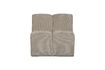 Miniature 1-seater element rib fabric dark sand MOJO 3