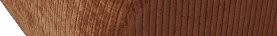 Material Details 1-seater element rib fabric rust brown MOJO