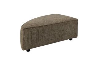 1-seater footstool left in green fabric Hunter