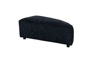 1-seater footstool right in blue fabric Hunter