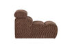 Miniature 1-Seater Modular Element Rib Fabric Mocha Brown NOVI 6
