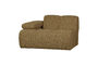 Miniature 1-Seater Modular Sofa Element Arm Left Boucle Yellow/Brown Mojo Clipped