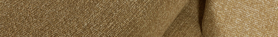 Material Details 1-Seater Modular Sofa Element Arm Left Boucle Yellow/Brown Mojo