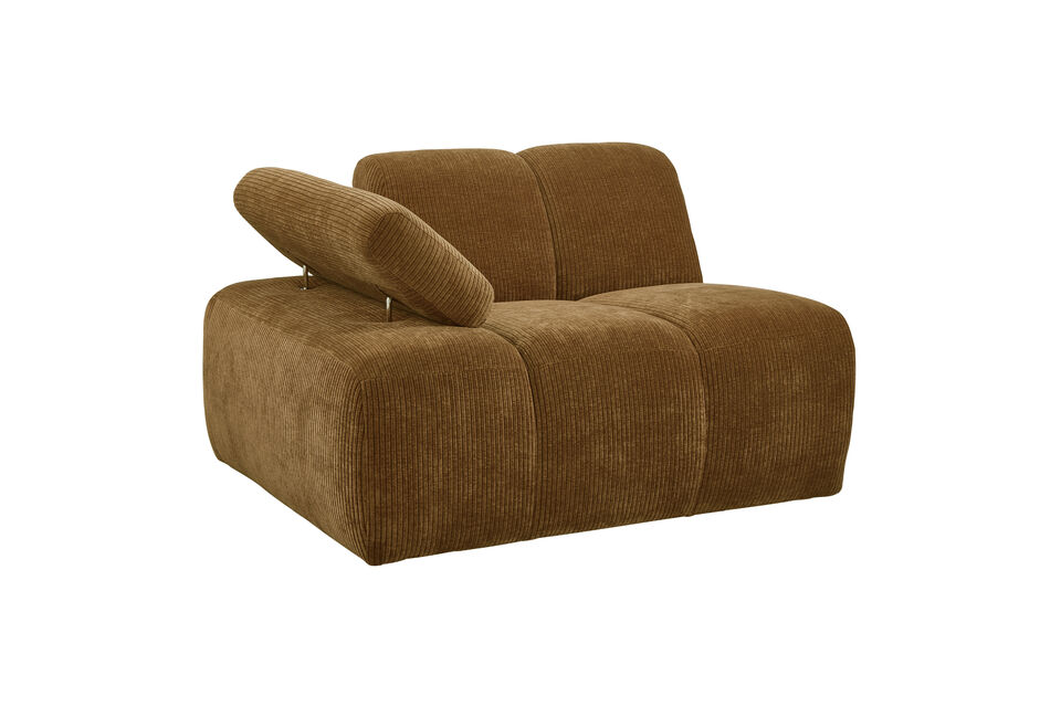 With its stylish vertical stitching, the Mojo adds a playful and unique twist to any interior
