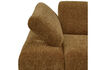 Miniature 1-Seater modular sofa element arm left rib fabric honey yellow Mojo 8