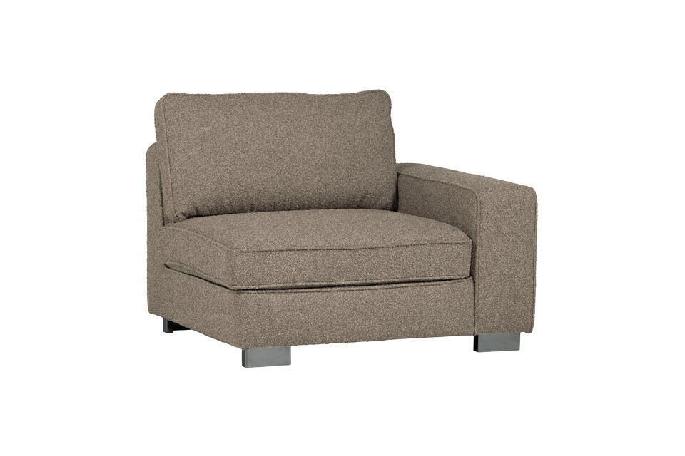 The generous seat invites you to relax