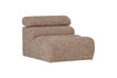 Miniature 1-Seater Modular Sofa Element Bouclé Taupe NOVI 6