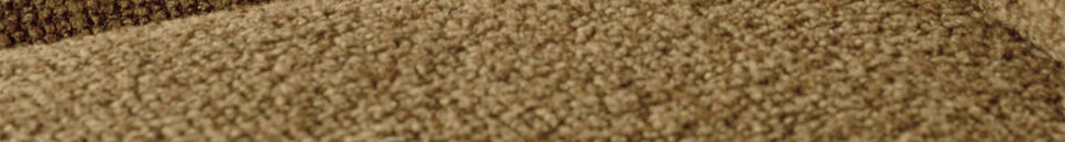 Material Details 1-Seater Modular Sofa Element Bouclé Yellow/Brown Melange MOJO