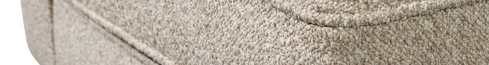 Material Details 1-seater modular sofa element left arm boucle natural LAZY
