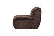 Miniature 1-Seater Sofa Element 3D Chenille Dark Brown BAGGY 5