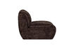 Miniature 1-Seater Sofa Element 3D Chenille Dark Brown BAGGY 6