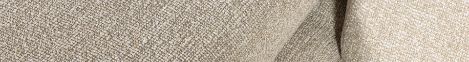 Material Details 1-Seater Sofa Element Arm Left Bouclé Beige Melange MOJO
