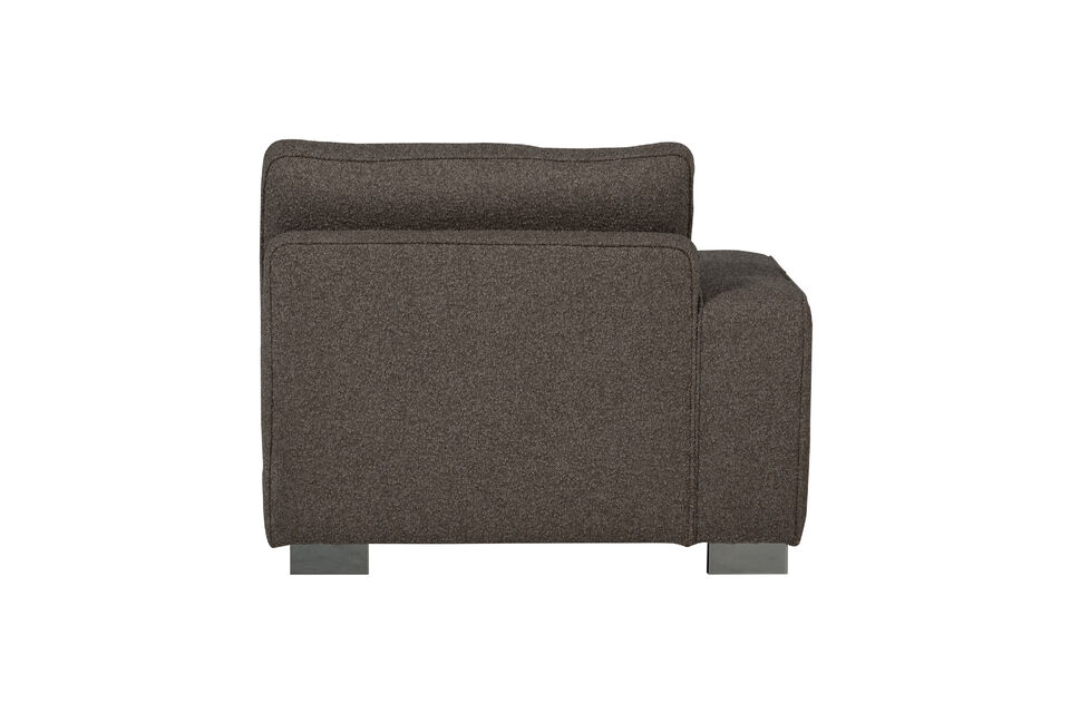 Material Our Saar boucle is a luxurious fabric with a sophisticated texture