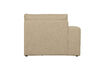 Miniature 1-Seater Sofa Element Left Armrest Sand Fabric FAMILY 5