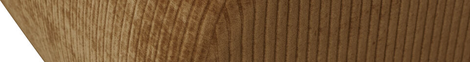 Material Details 1-Seater Sofa Element Rib Fabric Honey Yellow Mojo