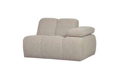 1-Seater Sofa Element Right Arm Bouclé Beige Melange MOJO