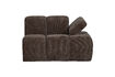 Miniature 1-Seater Sofa Element Right Arm Brown Rib Fabric MOJO 3
