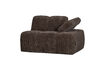 Miniature 1-Seater Sofa Element Right Arm Brown Rib Fabric MOJO 4
