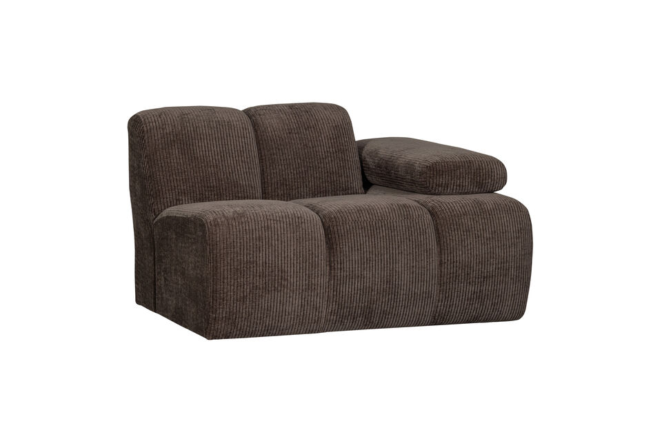 With its stylish vertical stitching, the Mojo adds a playful and unique twist to any interior