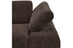 Miniature 1-Seater Sofa Element Right Arm Brown Rib Fabric MOJO 8