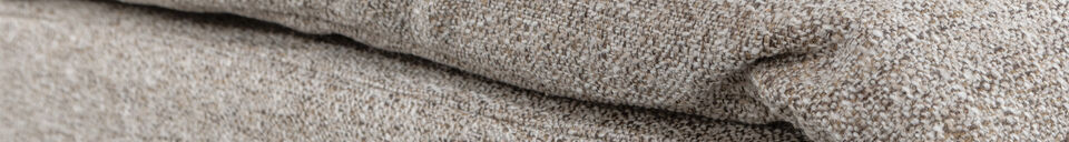 Material Details 1-seater sofa element right armrest natural melange fabric BAGGY
