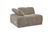 Miniature 1-Seater Sofa Module Arm Left Rib Fabric Dark Sand Mojo 5