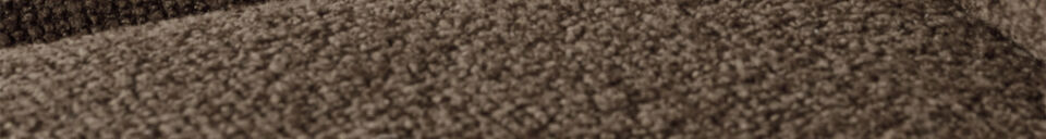 Material Details 1-Seater Sofa Module Boucle Brown Melange MOJO
