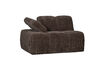 Miniature 1-Seater Sofa Module Left Arm Brown Rib Fabric MOJO 5