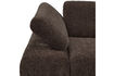 Miniature 1-Seater Sofa Module Left Arm Brown Rib Fabric MOJO 8