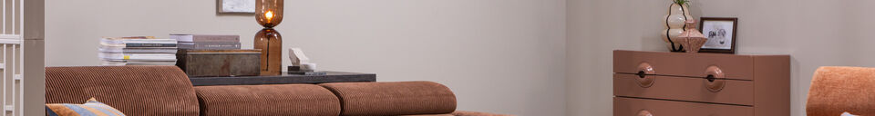 Materialbeschreibung 1-Sitzer Sofa-Element Arm rechts Rippstoff Terra NOVI