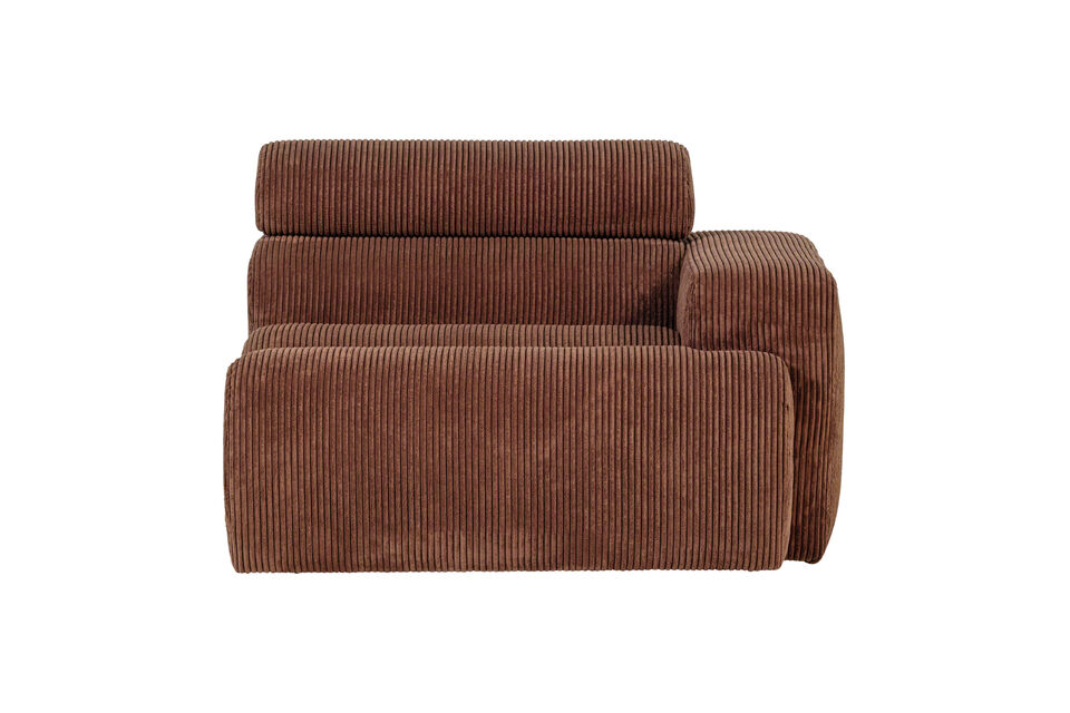 Stilvolles Elementsofa Verstellbare Nackenstütze Einzigartiges und kreatives Design H 86 cm x B