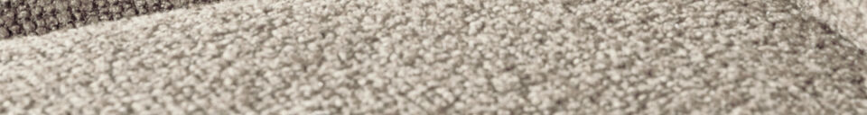 Materialbeschreibung 1-Sitzer Sofa-Element Bouclé Beige Melange MOJO