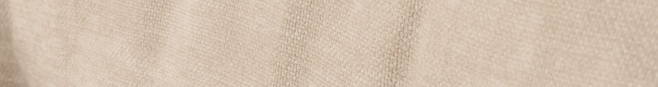 Materialbeschreibung 1-Sitzer Sofa-Element mit Armlehne rechts Chenille-Gewebe Sand BAGGY