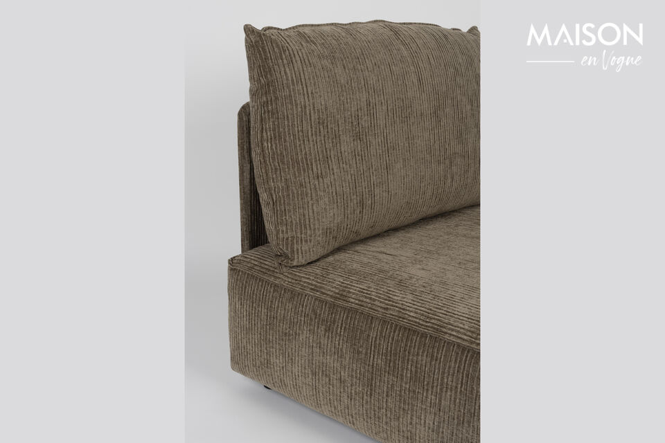 1-sitziges Sofaelement aus grünem Stoff Hunter - 15