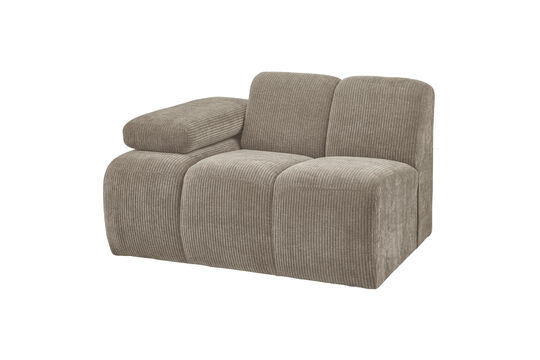 Zie de productbeschrijving 1-Zits Bankelement Arm Links Ribstof Donkerzand Mojo 1-Zits Bankelement Arm Links Ribstof Donkerzand Mojo