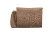 Miniatuur 1-zits bankelement armleuning rechts geweven chenille bruin Baggy 5