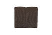 Miniatuur 1-zits element ribstof bruin Mojo 3