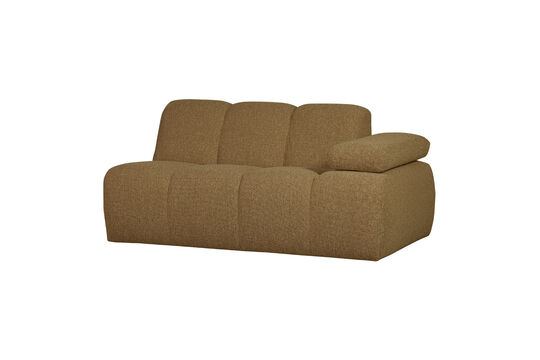 1.5-Seater sofa element arm right bouclé yellow/brown melange Mojo