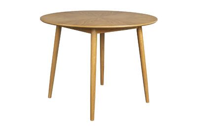 100' Beige houten ronde eettafel Fabio