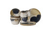 Miniature 12-Piece Breakfast Set in Blue Stoneware Jules 1