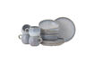 Miniature 12-piece breakfast set in blue stoneware Paula 1