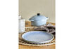Miniature 12-piece breakfast set in blue stoneware Paula 2