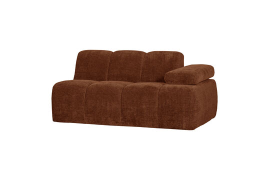 Schauen Sie die Produktbeschreibung an 1,5-Sitzer Sofa-Element Arm Rechts Cordstoff Rostbraun MOJO 1,5-Sitzer Sofa-Element Arm Rechts Cordstoff Rostbraun MOJO