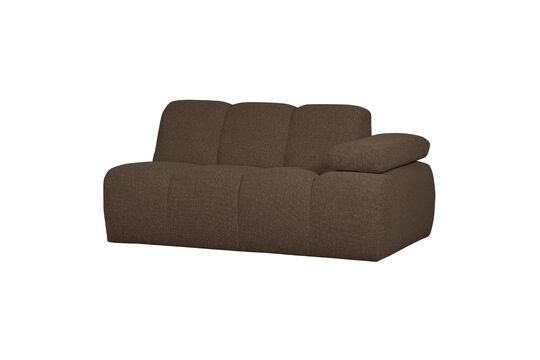 1,5-Sitzer Sofa-Element Armlehne rechts Bouclé Braun Melange MOJO ohne jede Grenze