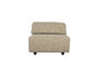 Miniatuur 1,5-zits fauteuil van bruine stof Wings Productfoto